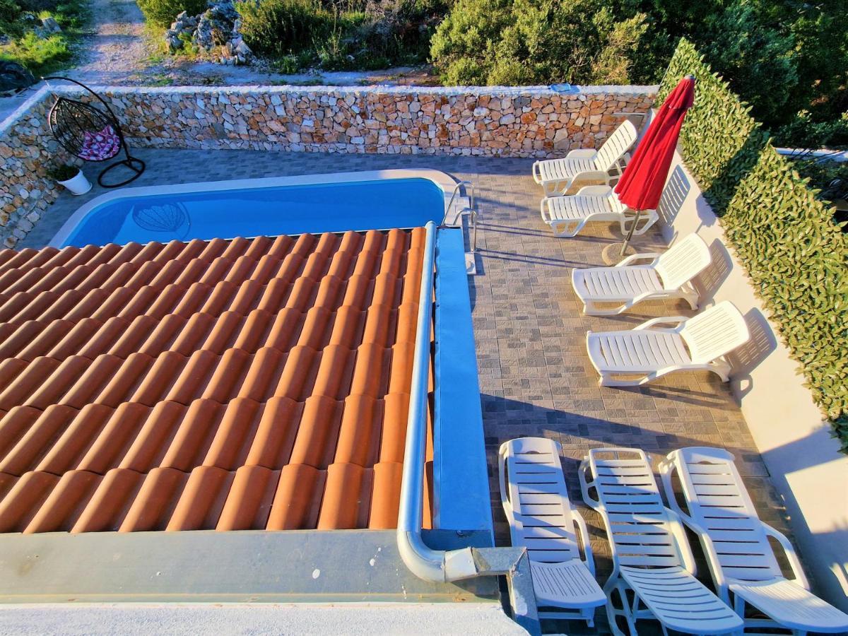 Anas Lagoon Holiday House With Pool At Azure Beach Mali Drvenik Dış mekan fotoğraf