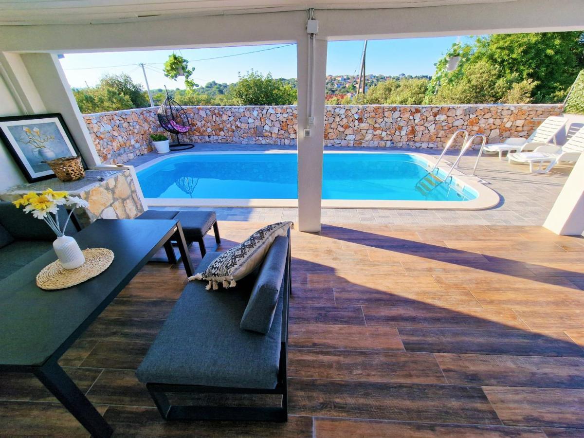 Anas Lagoon Holiday House With Pool At Azure Beach Mali Drvenik Dış mekan fotoğraf