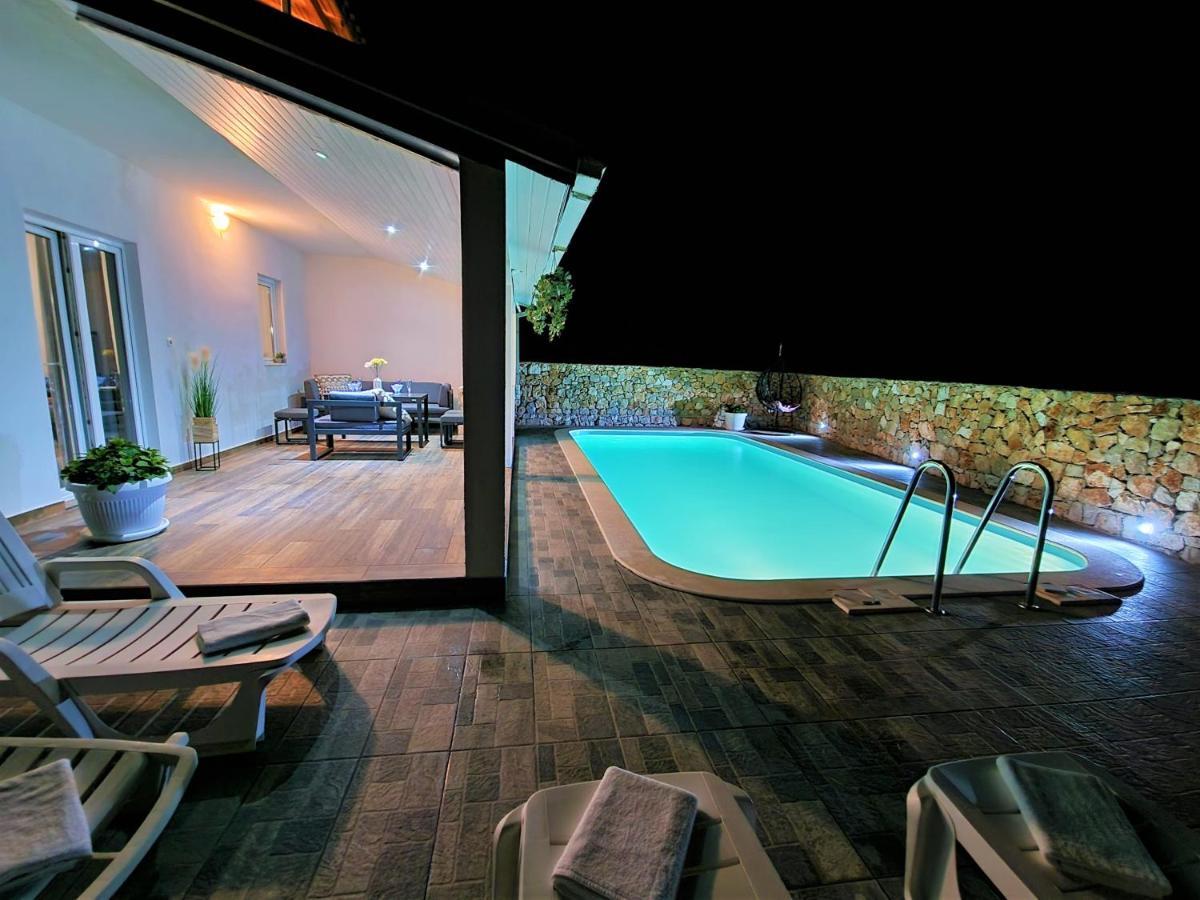 Anas Lagoon Holiday House With Pool At Azure Beach Mali Drvenik Dış mekan fotoğraf